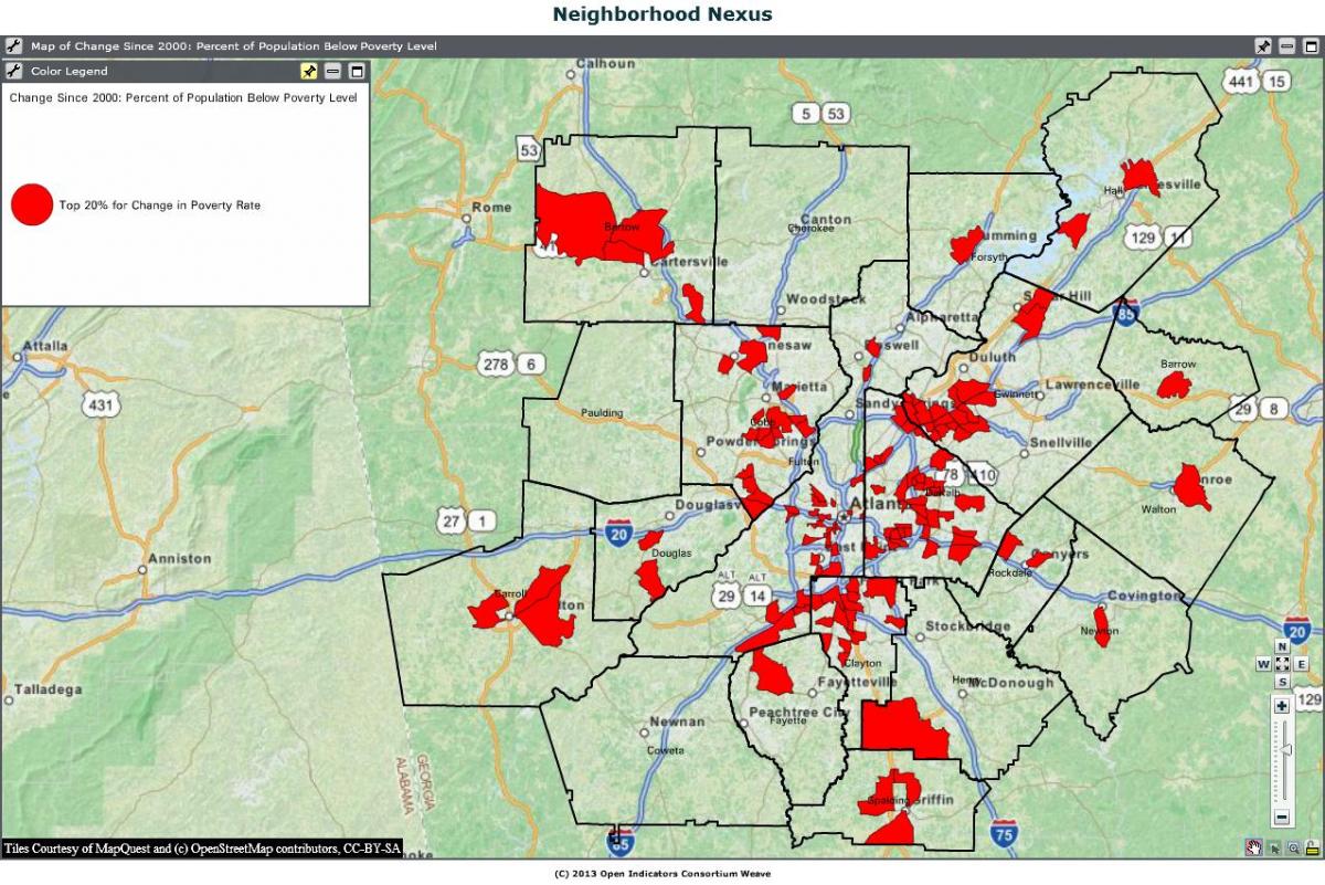 crime mapa Atlanta