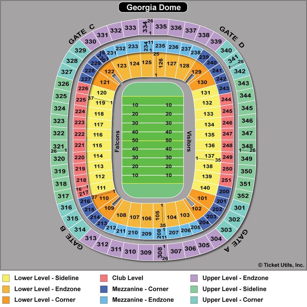 Atlanta Falcóns estadio mapa