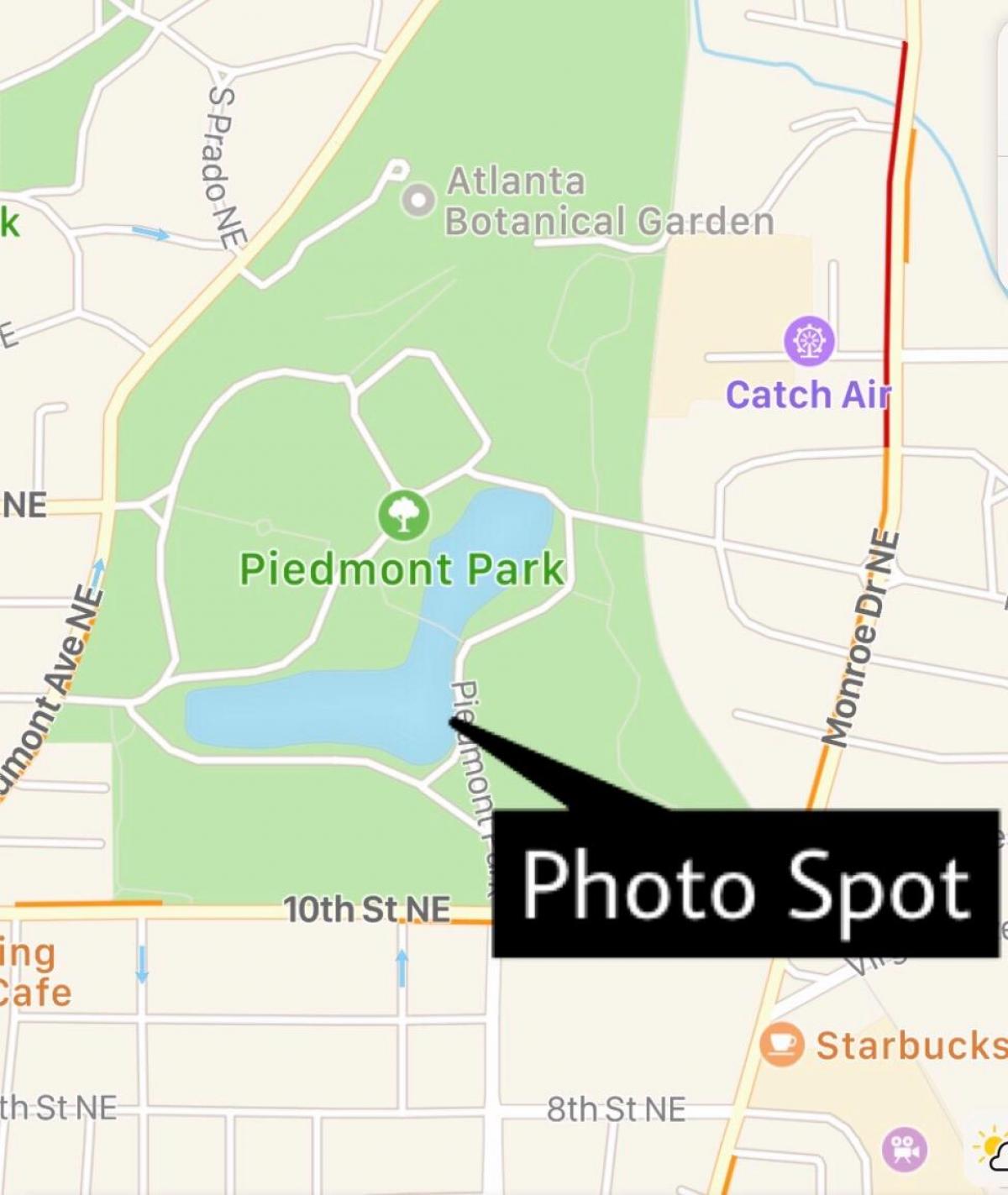 Piedmont park mapa